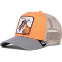 gorra-trucker-naranja-y-gris-cabra-the-goat-the-farm-de-goorin-bros