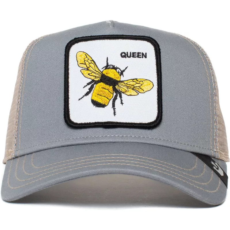 gorra-trucker-gris-abeja-the-queen-bee-the-farm-de-goorin-bros