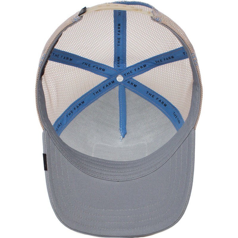 gorra-trucker-gris-abeja-the-queen-bee-the-farm-de-goorin-bros
