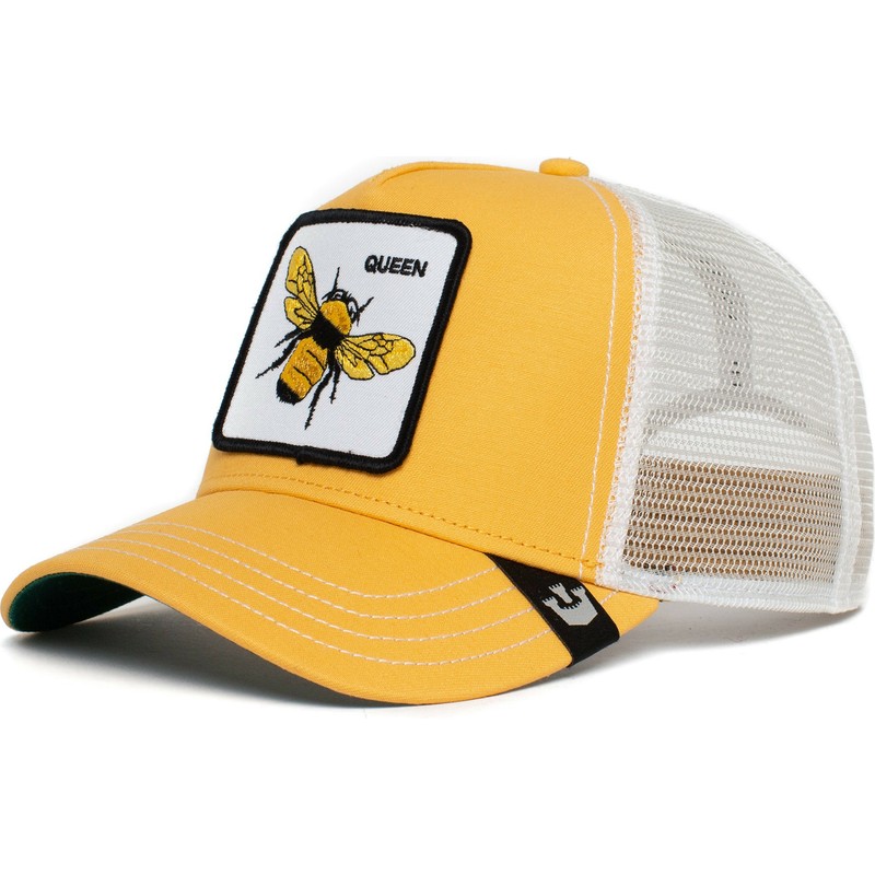 gorra-trucker-amarilla-y-blanca-abeja-the-queen-bee-the-farm-de-goorin-bros