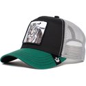 gorra-trucker-negra-y-verde-tigre-the-white-tiger-the-farm-de-goorin-bros