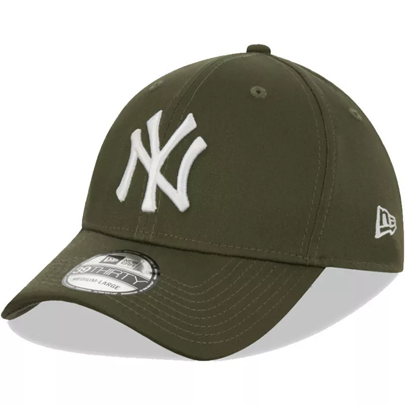 gorra-curva-verde-ajustada-39thirty-league-essential-de-new-york-yankees-mlb-de-new-era