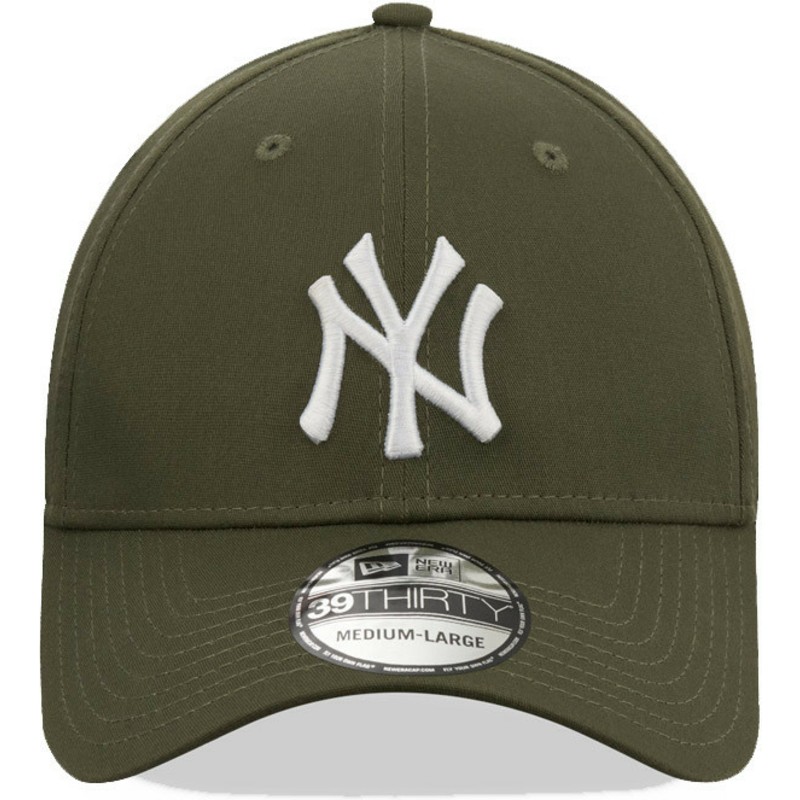 gorra-curva-verde-ajustada-39thirty-league-essential-de-new-york-yankees-mlb-de-new-era