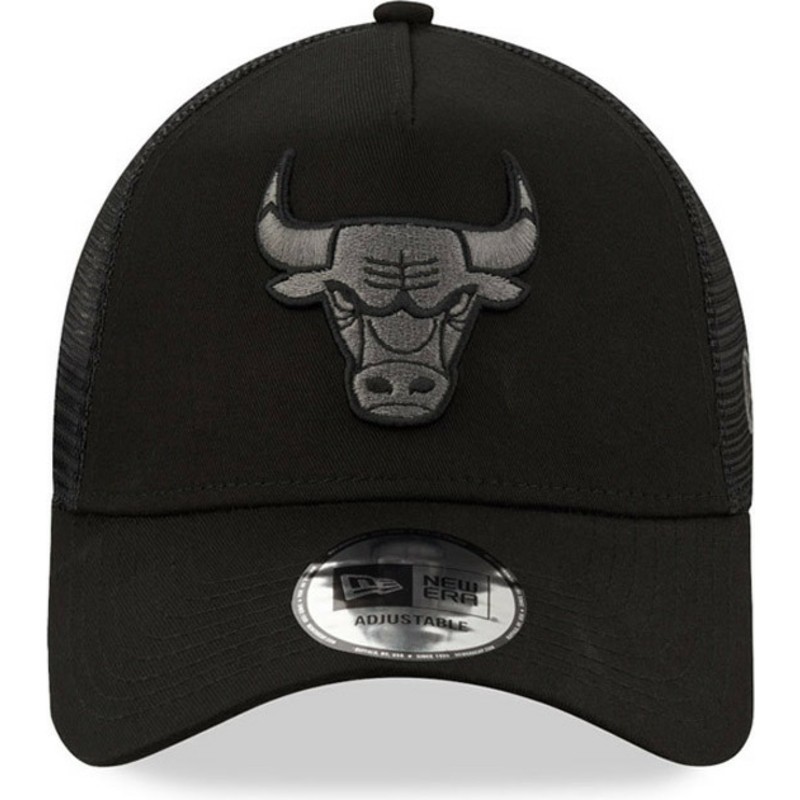 gorra-trucker-negra-con-logo-negro-9forty-a-frame-tonal-de-chicago-bulls-nba-de-new-era