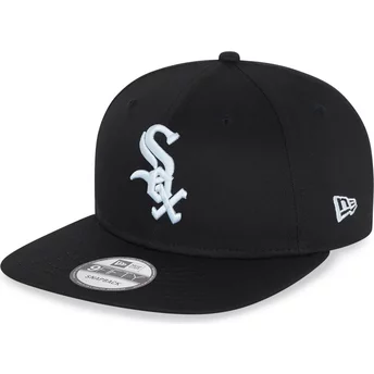 Gorra plana negra snapback 9FIFTY Essential de Chicago White Sox MLB de New Era