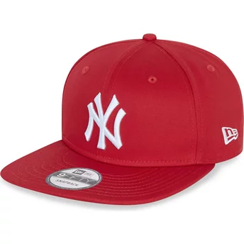 Gorra plana roja snapback 9FIFTY Essential de New York Yankees MLB de New Era