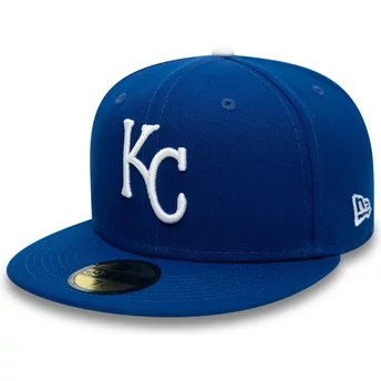 Gorra plana azul ajustada 59FIFTY Authentic On Field de Kansas City Royals MLB de New Era