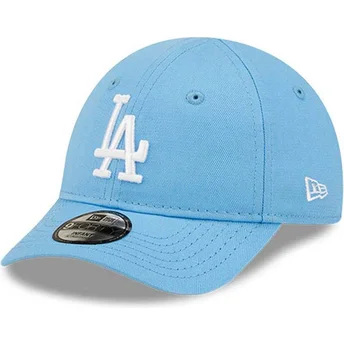 Gorra curva azul claro ajustable para niño pequeño 9FORTY League Essential de Los Angeles Dodgers MLB de New Era