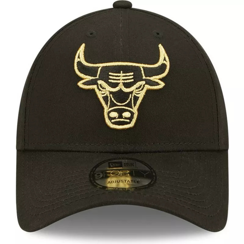 gorra-curva-negra-ajustable-con-logo-dorado-9forty-metallic-de-chicago-bulls-nba-de-new-era