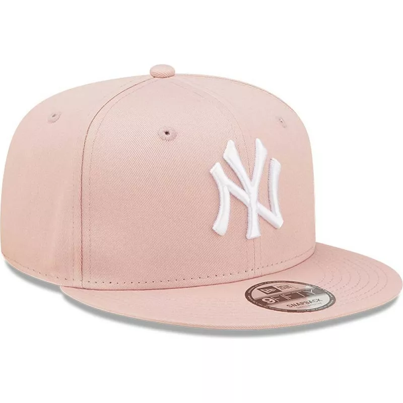 gorra-plana-rosa-snapback-9fifty-league-essential-de-new-york-yankees-mlb-de-new-era