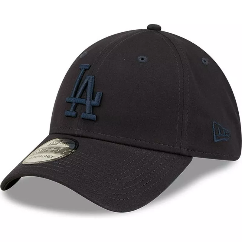 gorra-curva-azul-marino-ajustada-con-logo-azul-marino-39thirty-league-essential-de-los-angeles-dodgers-mlb-de-new-era