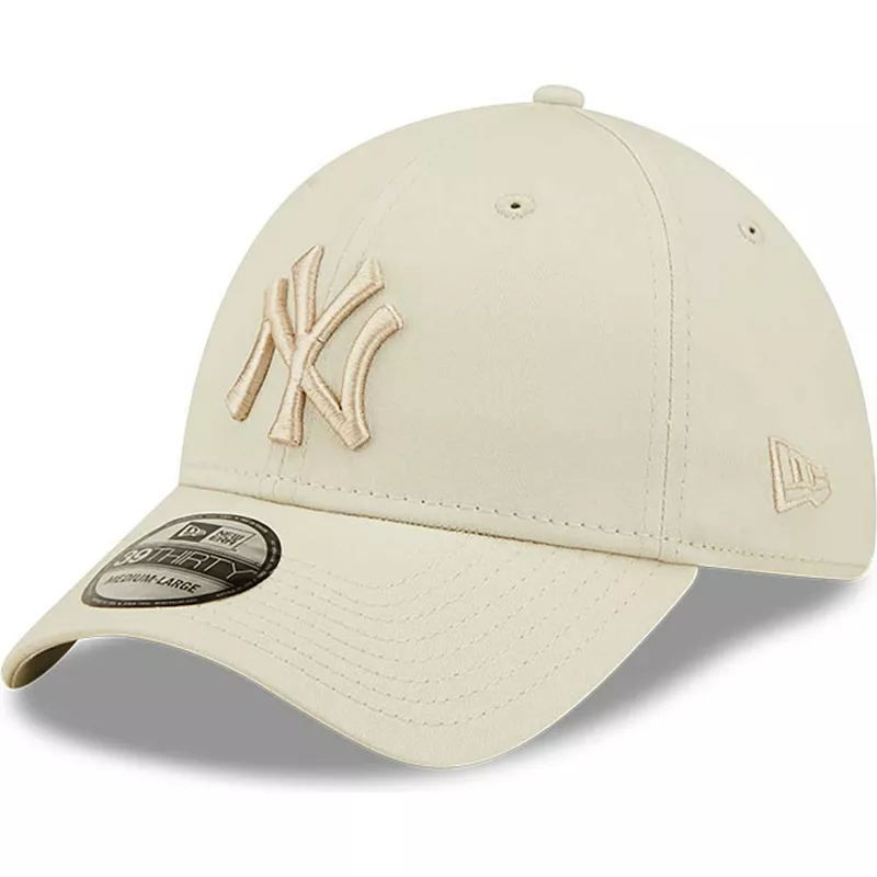gorra-curva-beige-ajustada-con-logo-beige-39thirty-league-essential-de-new-york-yankees-mlb-de-new-era