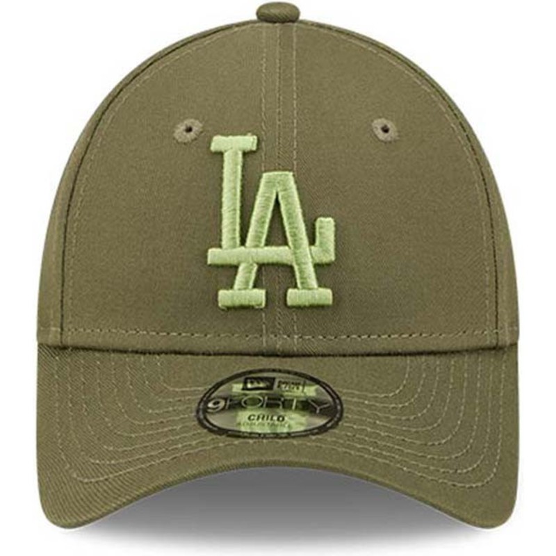 gorra-curva-verde-ajustable-para-nino-con-logo-verde-9forty-league-essential-de-los-angeles-dodgers-mlb-de-new-era