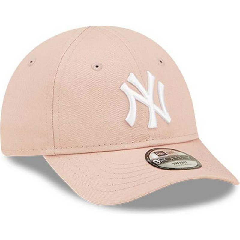 gorra-curva-rosa-ajustable-para-nino-pequeno-9forty-league-essential-de-new-york-yankees-mlb-de-new-era