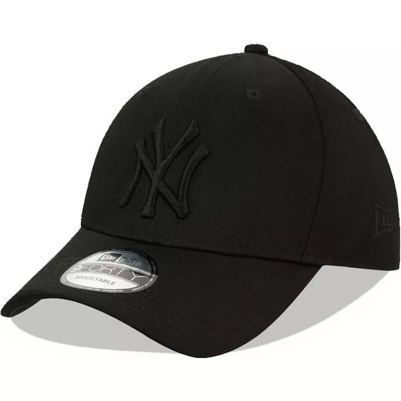 gorra-curva-negra-snapback-con-logo-negro-9forty-league-essential-de-new-york-yankees-mlb-de-new-era