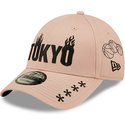 gorra-curva-rosa-ajustable-tokyo-9forty-graphic-de-new-era