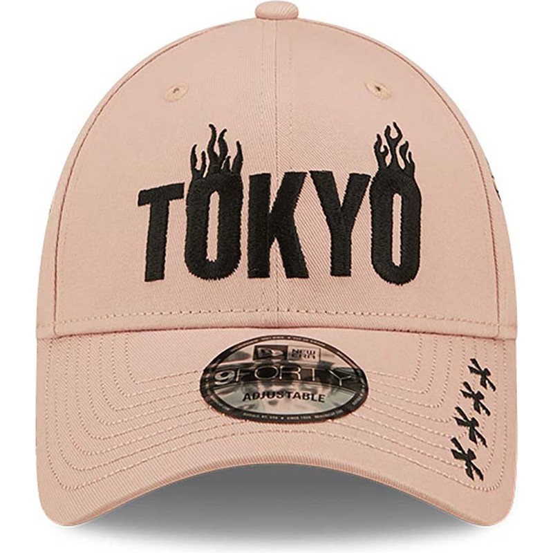 gorra-curva-rosa-ajustable-tokyo-9forty-graphic-de-new-era