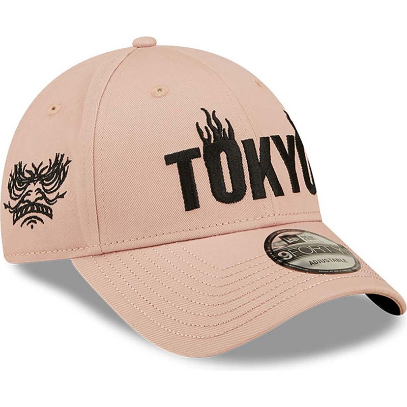 gorra-curva-rosa-ajustable-tokyo-9forty-graphic-de-new-era