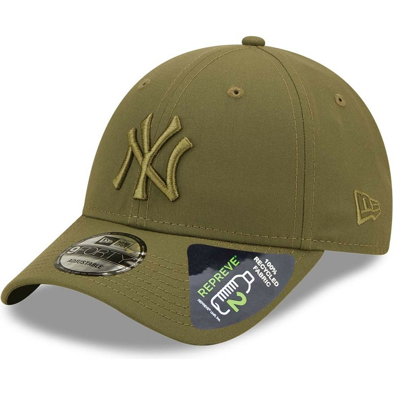 gorra-curva-verde-snapback-con-logo-verde-9forty-repreve-de-new-york-yankees-mlb-de-new-era