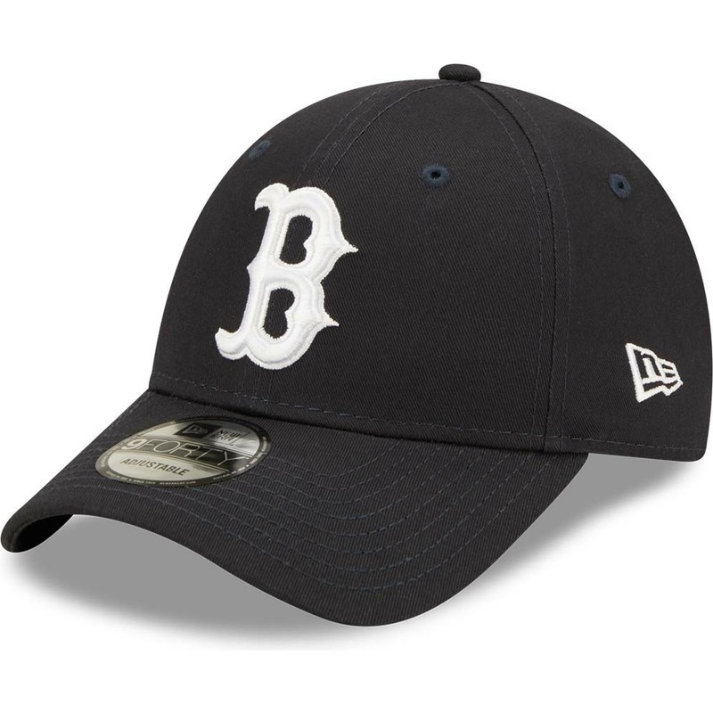 gorra-curva-azul-marino-ajustable-con-logo-blanco-9forty-league-essential-de-boston-red-sox-mlb-de-new-era