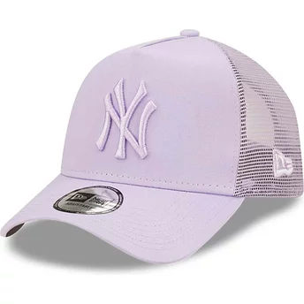 Gorra trucker violeta A Frame Tonal Mesh de New York Yankees MLB de New Era