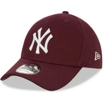 Gorra curva granate ajustada 39THIRTY League Essential de New York Yankees MLB de New Era