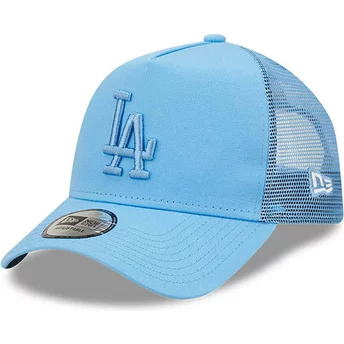 Gorra trucker azul con logo azul A Frame Tonal Mesh de Los Angeles Dodgers MLB de New Era