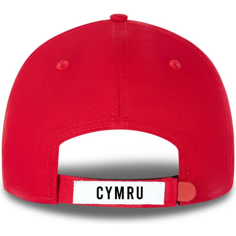 gorra-curva-roja-ajustable-9forty-de-wales-copa-mundial-de-futbol-de-new-era