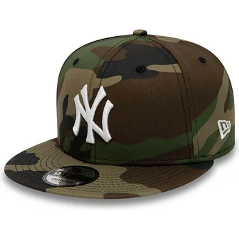 Gorra plana camuflaje snapback 9FIFTY Team de New York Yankees MLB de New Era