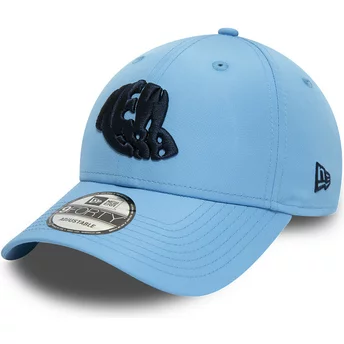 Gorra curva azul ajustable 9FORTY Historic Logo de New Era
