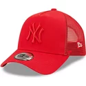 gorra-trucker-roja-con-logo-rojo-a-frame-tonal-mesh-de-new-york-yankees-mlb-de-new-era