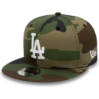 Gorra plana camuflaje snapback 9FIFTY Team de Los Angeles Dodgers MLB de New Era