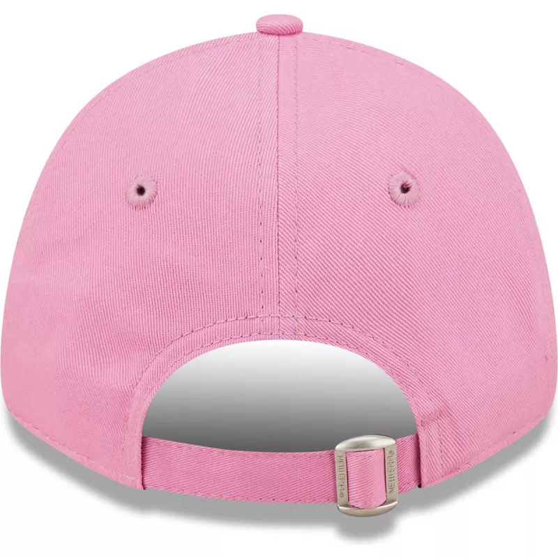 gorra-curva-rosa-ajustable-para-nino-9forty-league-essential-de-new-york-yankees-mlb-de-new-era