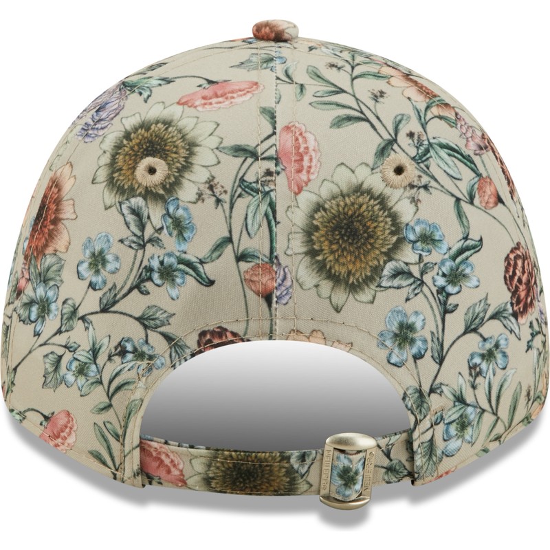 gorra-curva-beige-ajustable-para-mujer-9forty-all-over-print-floral-de-new-york-yankees-mlb-de-new-era
