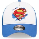 gorra-trucker-azul-y-blanca-para-nino-a-frame-de-superman-dc-comics-de-new-era