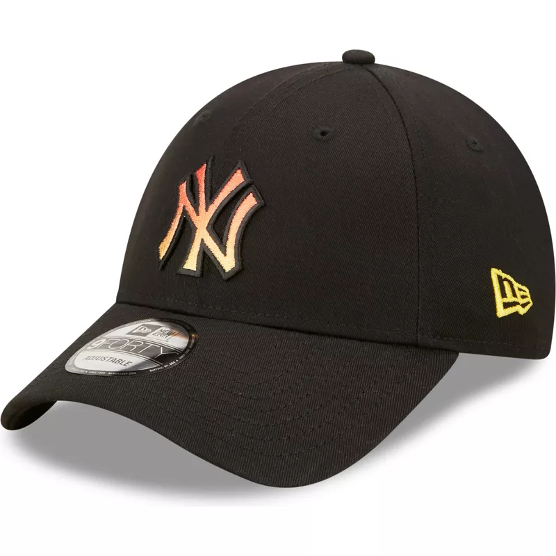 gorra-curva-negra-ajustable-con-logo-naranja-9forty-gradient-infill-de-new-york-yankees-mlb-de-new-era