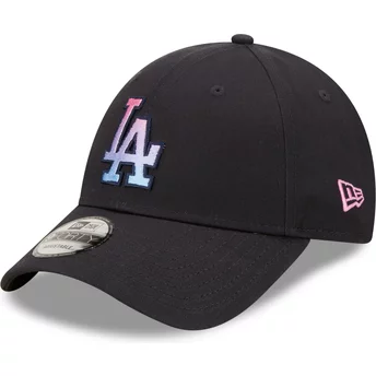 Gorra curva azul marino ajustable 9FORTY Gradient Infill de Los Angeles Dodgers MLB de New Era