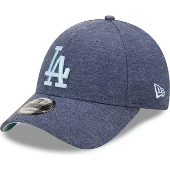Gorra curva azul marino ajustable con logo azul 9FORTY Jersey Essential de Los Angeles Dodgers MLB de New Era