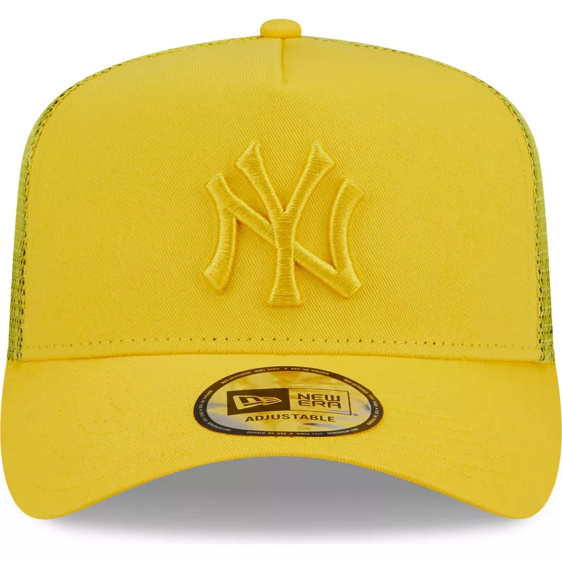gorra-trucker-amarilla-con-logo-amarillo-a-frame-tonal-mesh-de-new-york-yankees-mlb-de-new-era