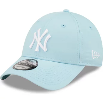 Gorra curva azul claro ajustable 9FORTY League Essential de New York Yankees MLB de New Era
