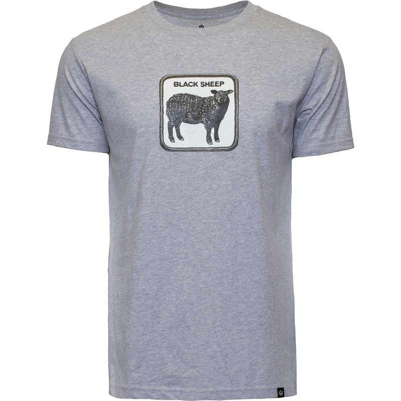 camiseta-manga-corta-gris-oveja-black-sheep-outcast-the-farm-de-goorin-bros