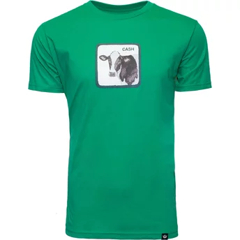 Camiseta manga corta verde vaca Cash Melk The Farm de Goorin Bros.