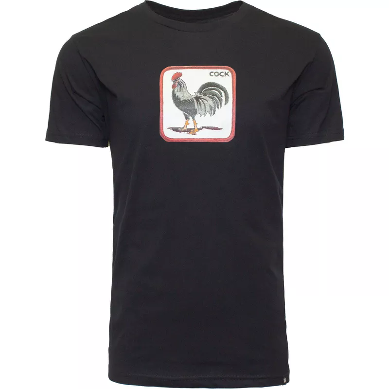 camiseta-manga-corta-negra-gallo-cock-coop-the-farm-de-goorin-bros