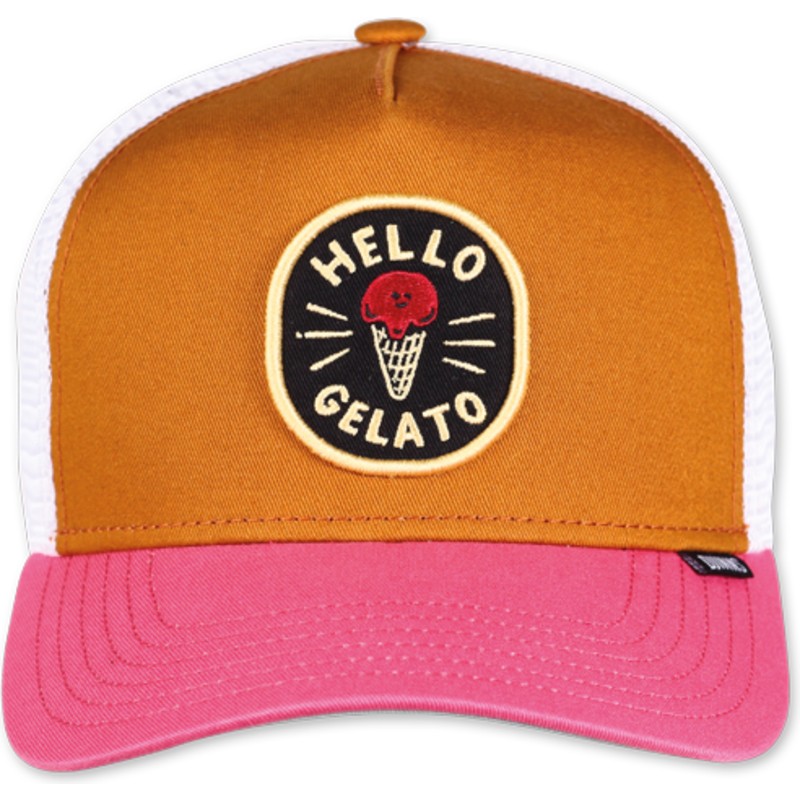 gorra-trucker-marron-blanca-y-rosa-hello-gelato-hft-food-de-djinns