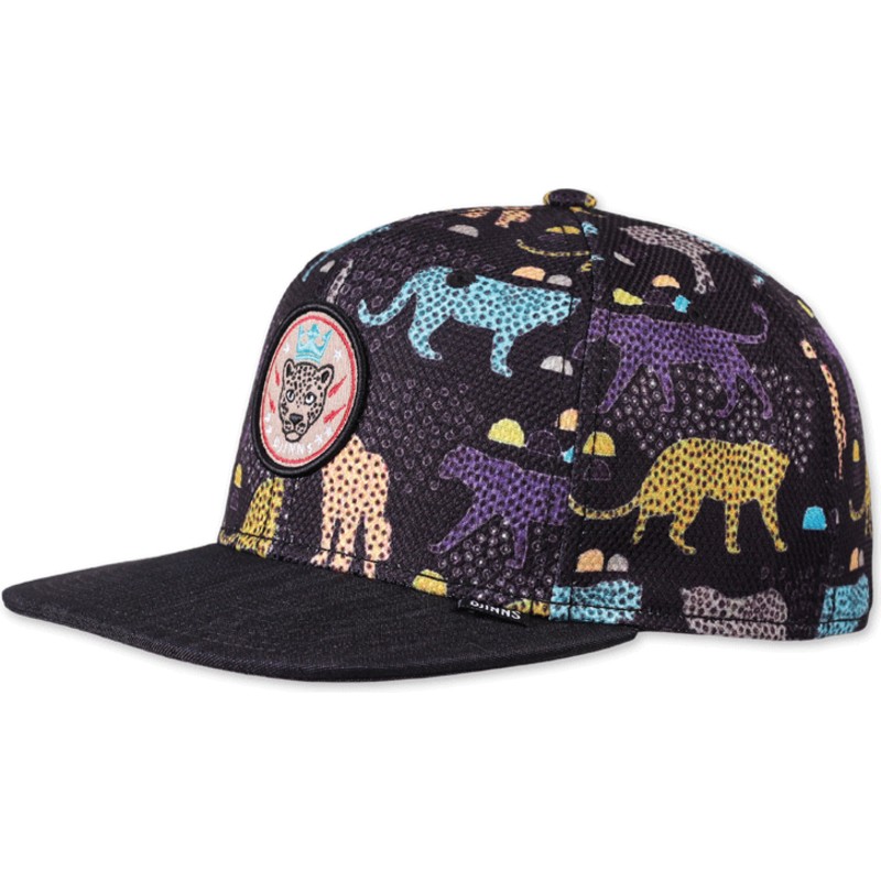 gorra-plana-negra-snapback-gepard-linen-de-djinns
