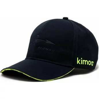Gorra curva negra ajustable Fernando Alonso de Aston Martin Formula 1 de Kimoa