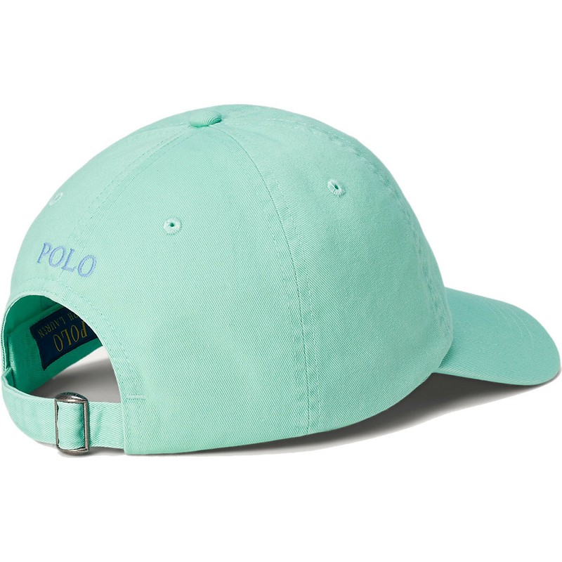 gorra-curva-verde-claro-ajustable-con-logo-azul-cotton-chino-classic-sport-de-polo-ralph-lauren