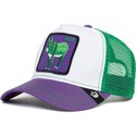 gorra-trucker-blanca-verde-y-violeta-burro-ass-donkey-trip-the-farm-de-goorin-bros