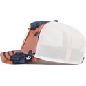 gorra-trucker-naranja-y-blanca-mariposa-majestic-monarchy-of-roses-the-farm-de-goorin-bros