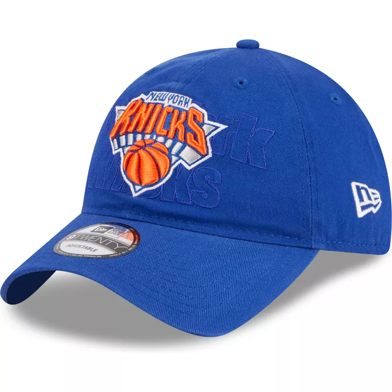 gorra-curva-azul-ajustable-9twenty-draft-edition-2023-de-new-york-knicks-nba-de-new-era